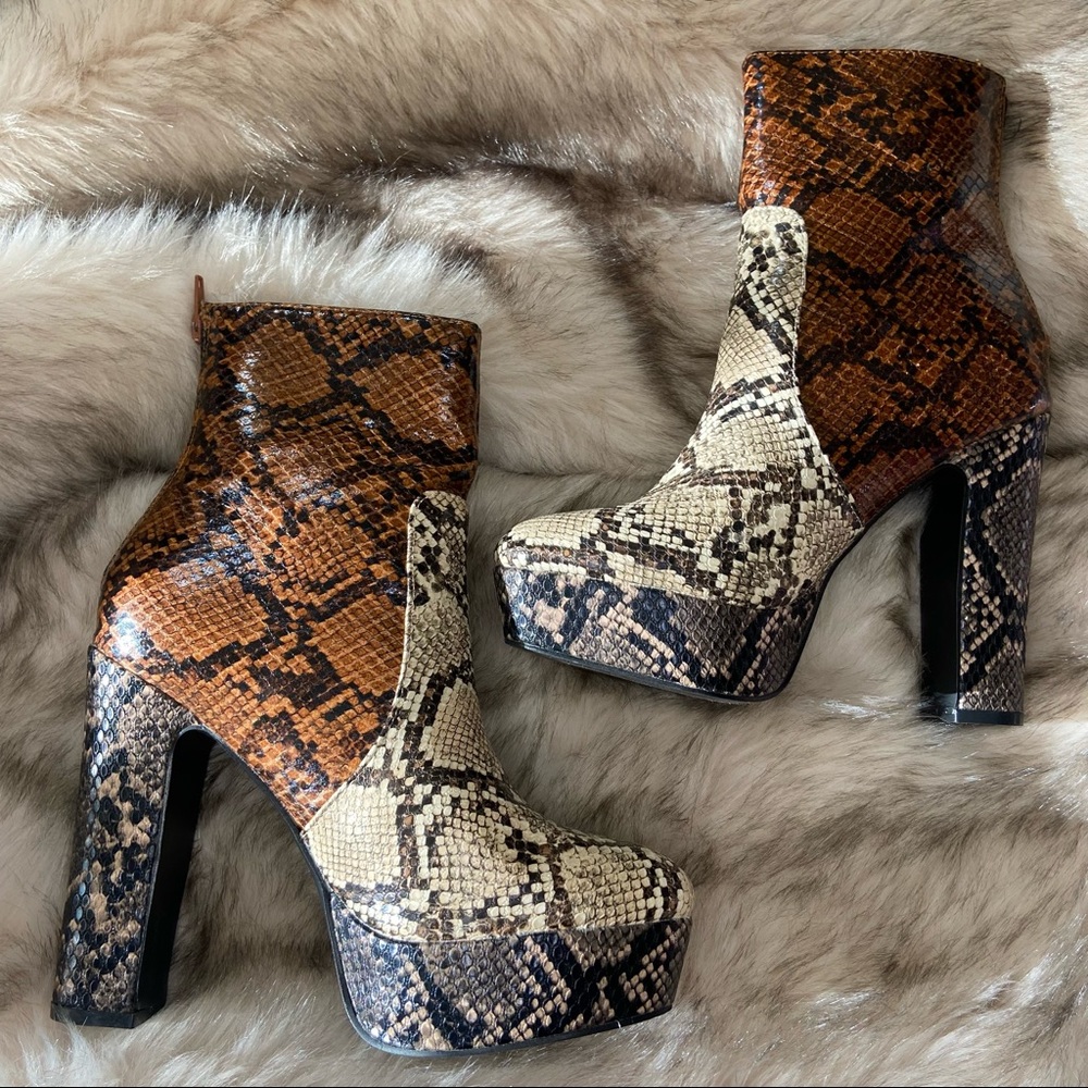 Snake Skin Boots